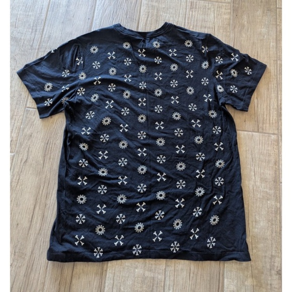 Nike Monogram All Over Print T-Shirt Black And White Mens L Excellent Condition